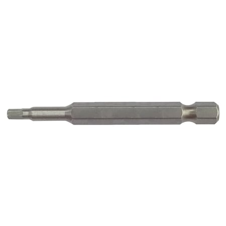 Eight Tool EX-IMPACT HIGH IMPACT HEX BIT 6.35MM SHANK 9MM GROOVE, 3 X 65MM OAL EA-610 3mm x 65